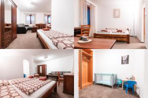 Postel nebo postele na pokoji v ubytování Hotel Rozkoš