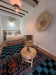 Postel nebo postele na pokoji v ubytování Riad dar lfen