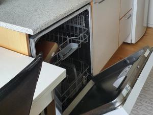Dapur atau dapur kecil di apartment hotel