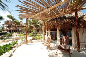 Zahrada ubytování Art Village Tulum