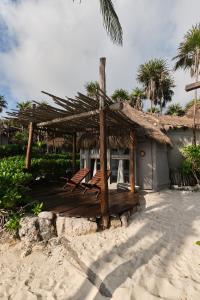 Zahrada ubytování Art Village Tulum