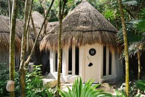 Zahrada ubytování Art Village Tulum