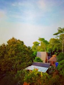 a view of a house with trees in the background at villa besty and farm in Ciracas