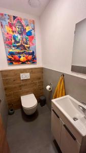 Koupelna v ubytování Apartmán U Karolíny