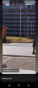 a picture of a person on a skateboard on a street at Maggies suites and Bnb in Nairobi