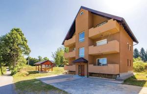 an image of a building with a gazebo at Apartments for families with children Jasenak, Karlovac - 23804 in Jasenak