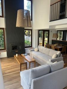 Posezení v ubytování Cabaña en el Bosque de Bariloche