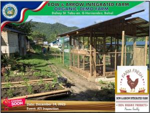 Certifikát, hodnocení, plakát nebo jiný dokument vystavený v ubytování Bow and Arrow Integrated Organic Farm