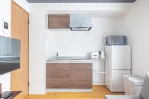 Kuchyň nebo kuchyňský kout v ubytování 67 Apt Waseda Shinjuku
