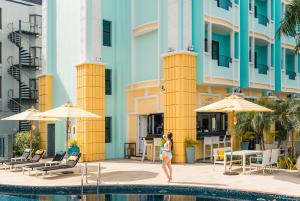 Bazén v ubytování Wave Hotel Pattaya nebo v jeho okolí