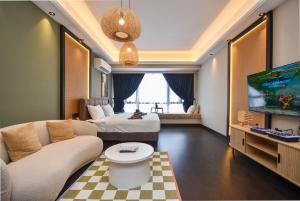 Posezení v ubytování R&F Princess Cove by Nest Home at Johor Bahru