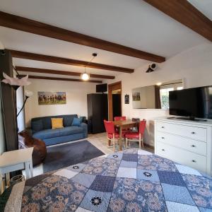 TV a/nebo společenská místnost v ubytování Happy Trails, Cosy One Room Garten Apartment