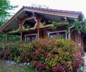Vonkajšia záhrada v ubytovaní Chalet au calme cœur du LOT