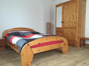 Postel nebo postele na pokoji v ubytování Moderne 3 Zimmer Wohnung mit separatem Eingang
