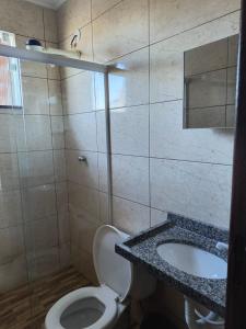 Et badeværelse på Casa Porto das Conchas