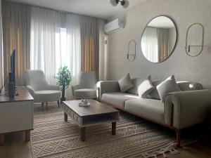 Χώρος καθιστικού στο Luxe Suite AY37