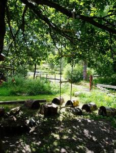 Ein Garten an der Unterkunft Tiny House with a Stunning Lake View 30 Min from Gothenburg