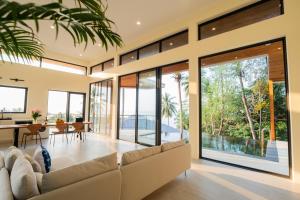 พื้นที่นั่งเล่นของ Seaview Villa Ganesha