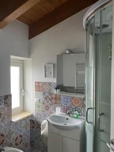 Koupelna v ubytování Nottola B&B
