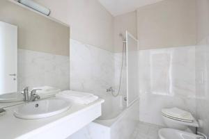 Koupelna v ubytování Lodges le Mura