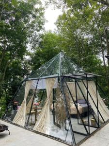 Zahrada ubytování EKA Glamping