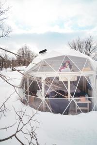 焚き火キャンプ場 Hokkaido Glamping - TAKIBI im Winter