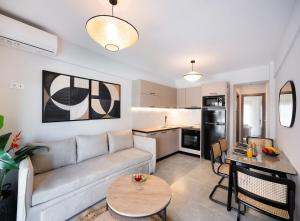 Kuchyň nebo kuchyňský kout v ubytování Aqua Bliss