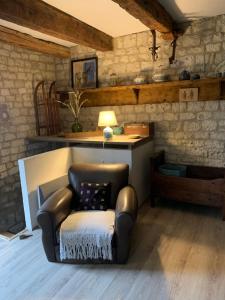 منطقة جلوس في Gîte de charme champêtre