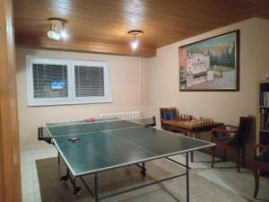 a room with a ping pong table in it at Garni Hotel Sonata in Martinske Hole