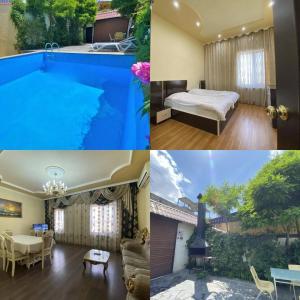 Ένα ή περισσότερα κρεβάτια σε δωμάτιο στο LARGE 5 BEDROOM LUXURY VILLA