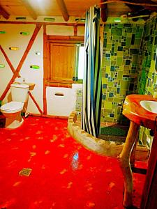 Koupelna v ubytování Hotel La Casa de Francois