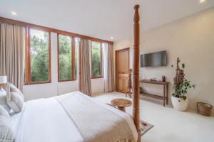 Μια τηλεόραση ή/και κέντρο ψυχαγωγίας στο White Goose Boutique Hotel
