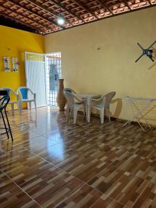 Posezení v ubytování Casa Aconchegante em Barreirinhas com piscina