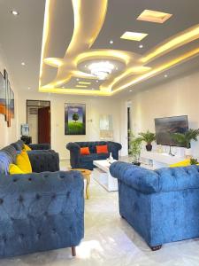 Ruang duduk di Aberdare Home One bedroom