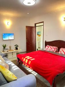 Katil atau katil-katil dalam bilik di Aberdare Home One bedroom