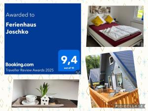 Postel nebo postele na pokoji v ubytování Ferienhaus Joschko