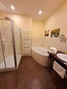 Koupelna v ubytování Haus Astenberg + 37 fotografií