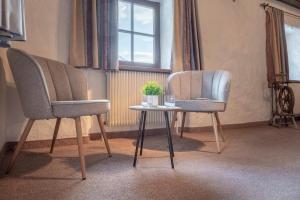 Posezení v ubytování B&B Öboluckna