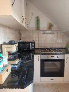 Kuchyňa alebo kuchynka v ubytovaní Zita Apartman