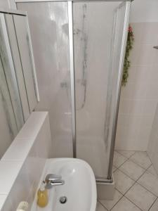 Koupelna v ubytování Ferienwohnung Dippoldiswalde