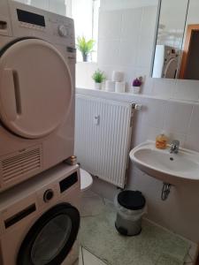 Koupelna v ubytování Ferienwohnung Dippoldiswalde