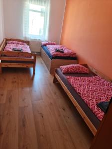 Postel nebo postele na pokoji v ubytování Ferienwohnung Dippoldiswalde