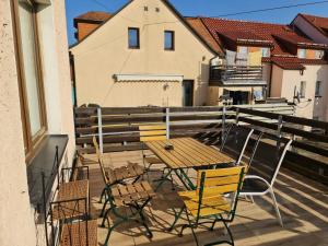 Balkón nebo terasa v ubytování Ferienwohnung Dippoldiswalde