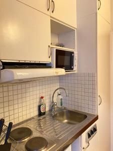 Η κουζίνα ή μικρή κουζίνα στο Central Chic Apartment in Central Stockholm