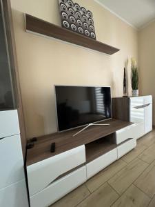 Μια τηλεόραση ή/και κέντρο ψυχαγωγίας στο Apartament Delfin Wspólna Centrum -Kielce Główne -Garaż Podziemny -f-vat