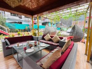 Hotel Oscar的休息区