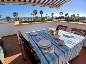 Balkón nebo terasa v ubytování Vera Mar 5 Front Line Beach Apartment