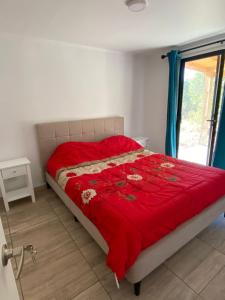 Postel nebo postele na pokoji v ubytování Cabañas Cocodrilo Lodge + 11 fotografií