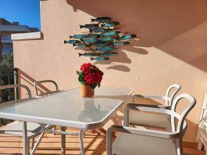 Balkoni atau teres di Sunny Haven Alvor