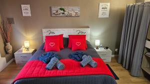 Voodi või voodid majutusasutuse Relais des Vosges toas
